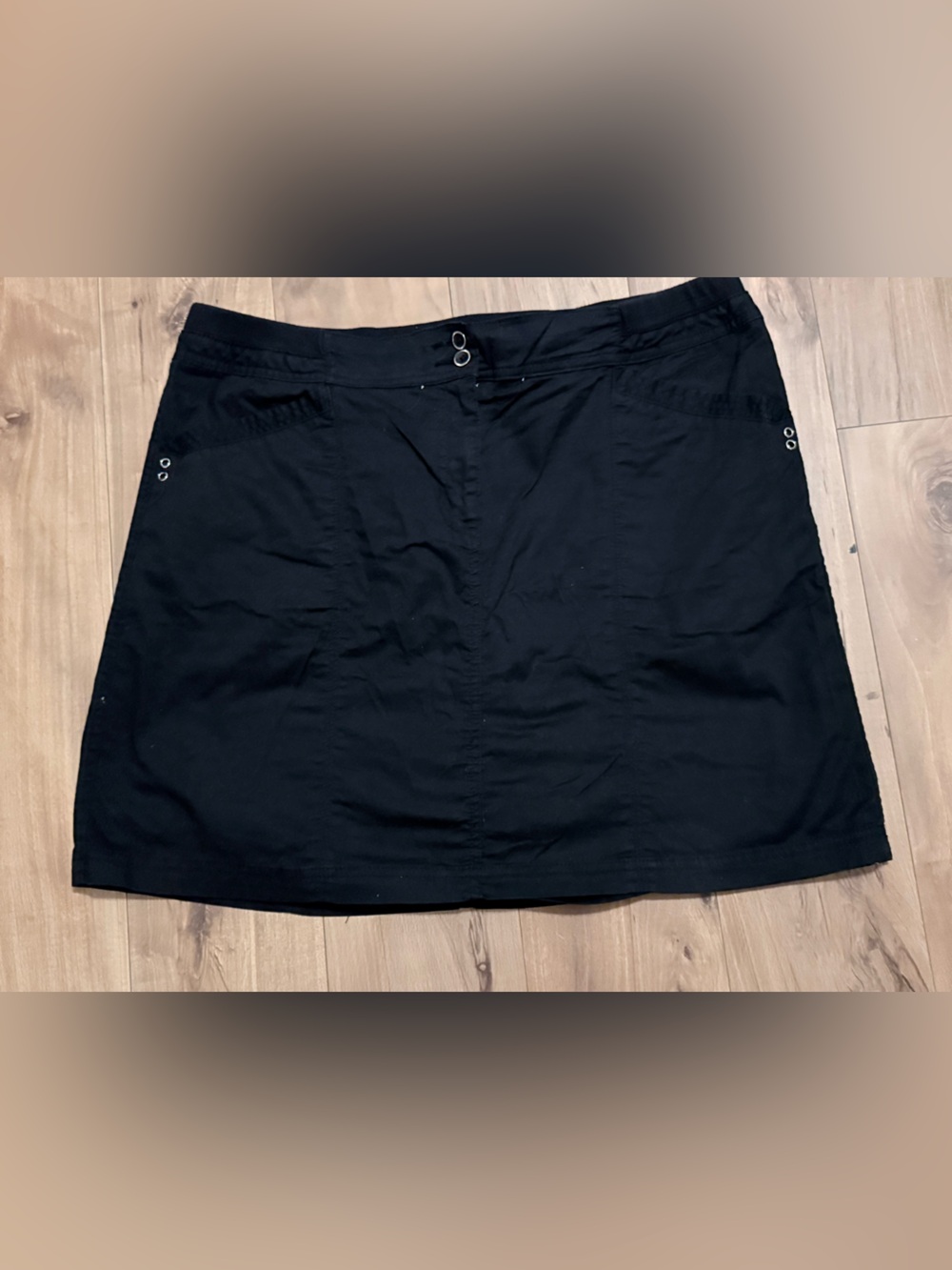 Karen Scott Classic Black A-Line Women's Skirt 0167